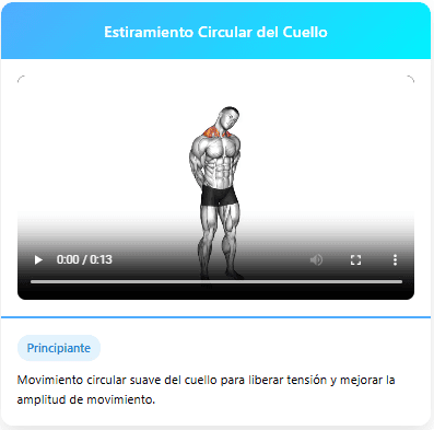Estiramiento Circular del Cuello