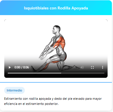 Isquiotibiales con Rodilla Apoyada