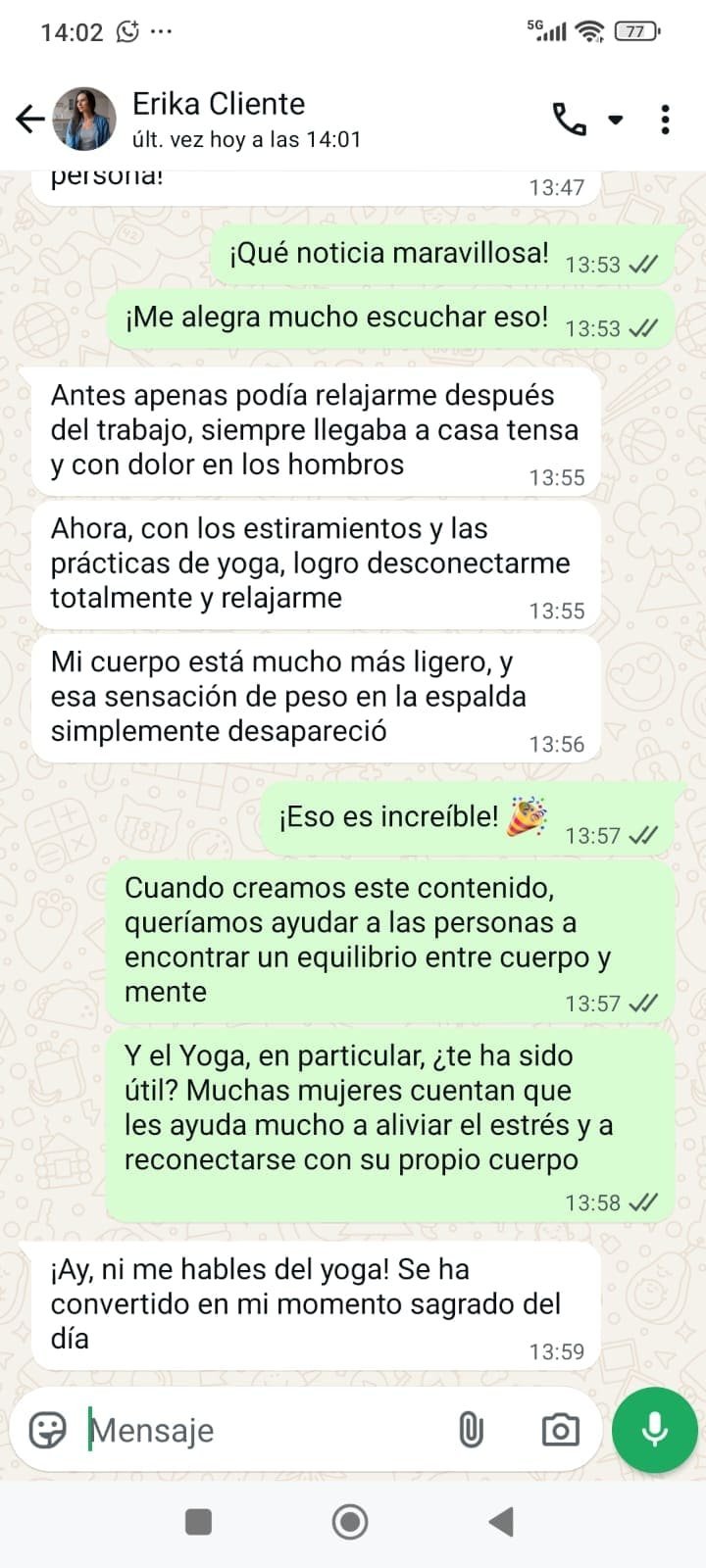 Testimonio de Erika